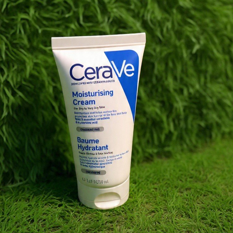 CeraVe Moisturising Cream | 50ml | For Dry to Very Dry Skin | With 3 Essential Ceramides + Hyaluronic Acid | Fragrance Free | Face & Body Cream
